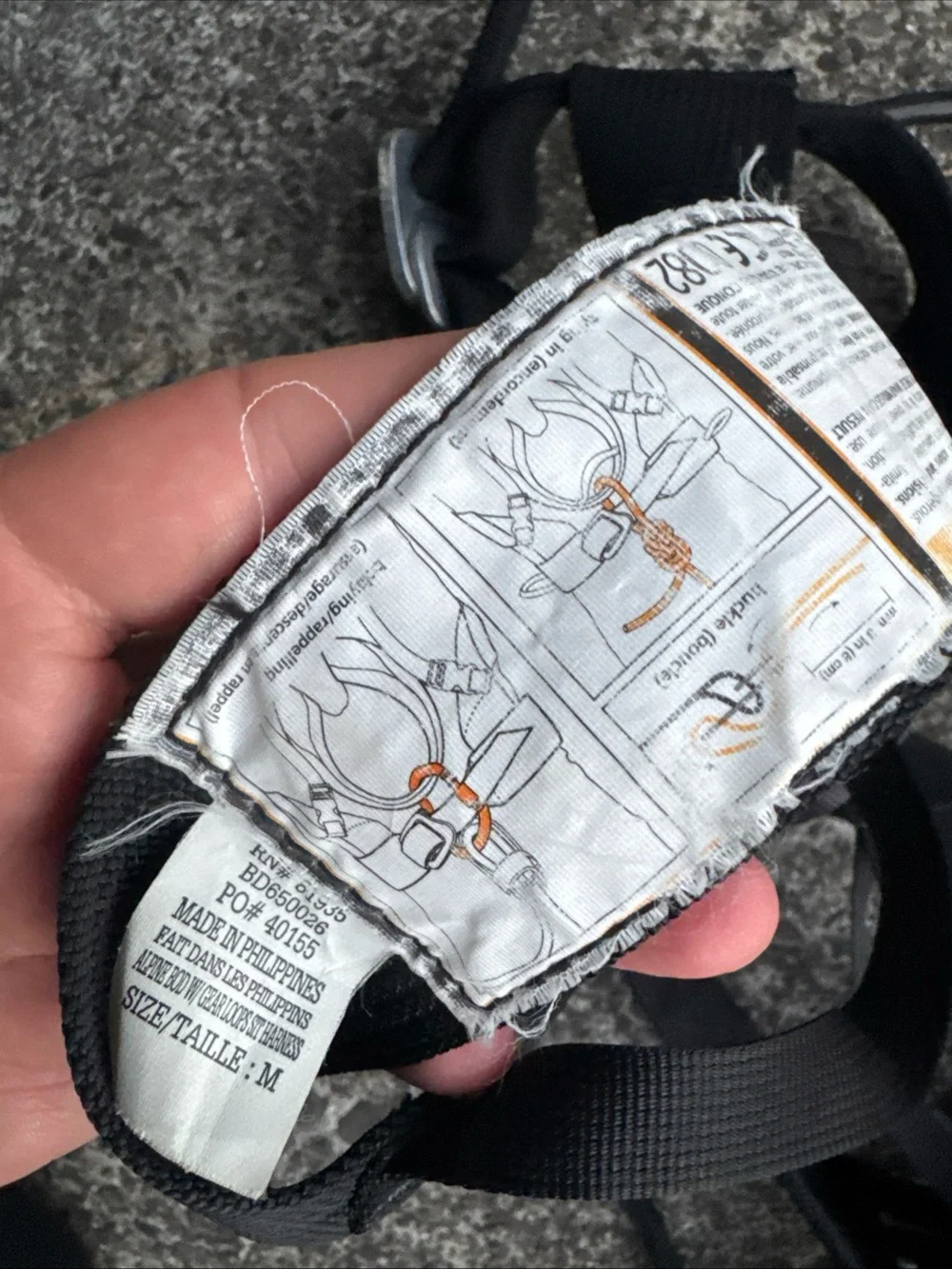 Black Diamond  Alpine Body Harness Black Size Medium